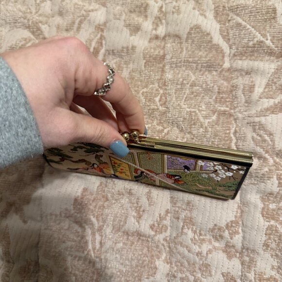 vintage Japanese silk brocade wallet/clutch bag - Picture 3 of 5